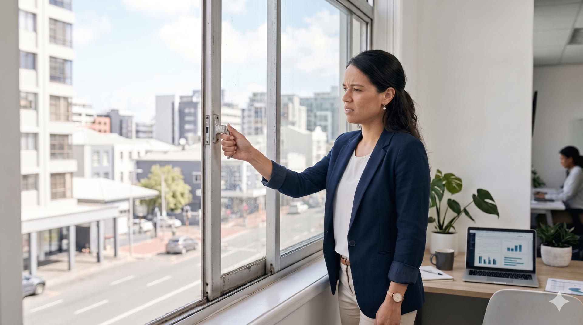 Se atascó la ventana corrediza